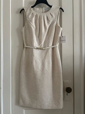 Liz Claiborne Cream Midi Dress